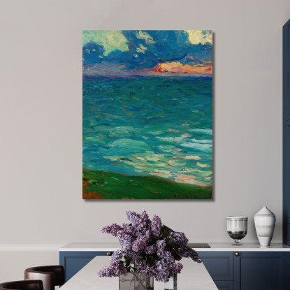 Al Bordo Del Mare Henri Martin hmt1 quadro stampato su tela