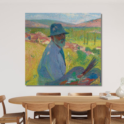 Autoritratto A La Bastide-Du-Vert Henri Martin hmt2 quadro stampato su tela
