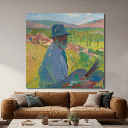 Autoritratto A La Bastide-Du-Vert Henri Martin hmt2 quadro stampato su tela