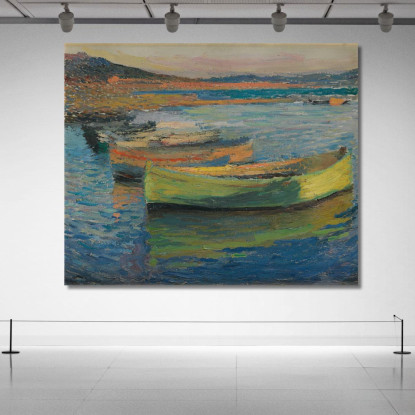 Barche Nei Dintorni Di Collioure Henri Martin hmt3 quadro stampato su tela