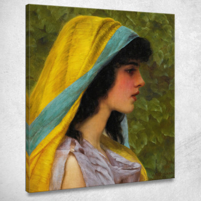 Melissa John William Godward jwg50 quadro stampato su tela