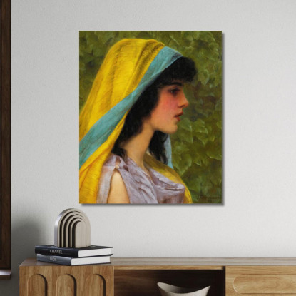 Melissa John William Godward jwg50 quadro stampato su tela