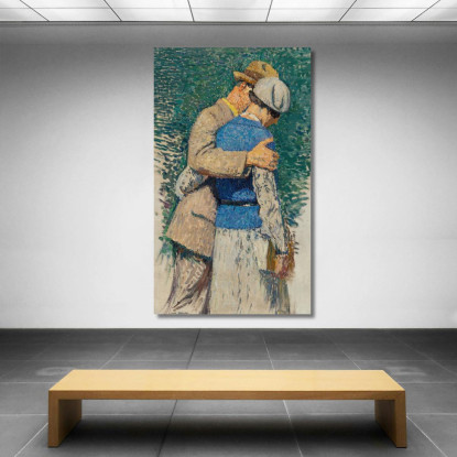 Coppia In Passeggiata Studio Per 'Il Giardino Del Lussemburgo' Grande Decorazione Municipio Del 5º Arrondissement Di Parigi Hen