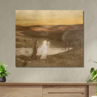 Dante Incontra Beatrice Henri Martin hmt24 quadro stampato su tela