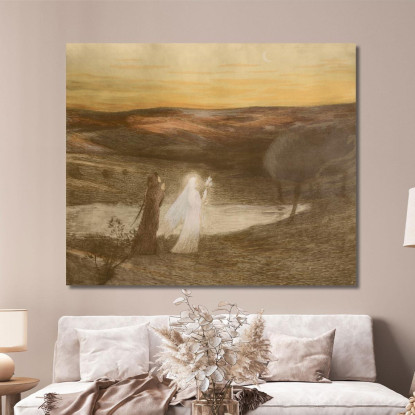 Dante Incontra Beatrice Henri Martin hmt24 quadro stampato su tela