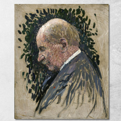 Gustave Charpentier 1860-1956 Compositore Henri Martin hmt28 quadro stampato su tela