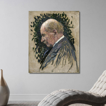 Gustave Charpentier 1860-1956 Compositore Henri Martin hmt28 quadro stampato su tela