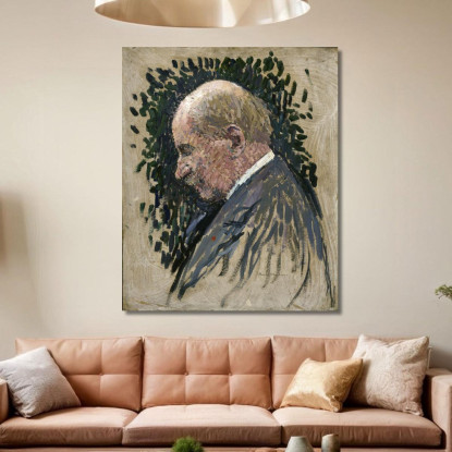 Gustave Charpentier 1860-1956 Compositore Henri Martin hmt28 quadro stampato su tela