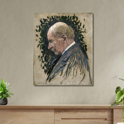 Gustave Charpentier 1860-1956 Compositore Henri Martin hmt28 quadro stampato su tela