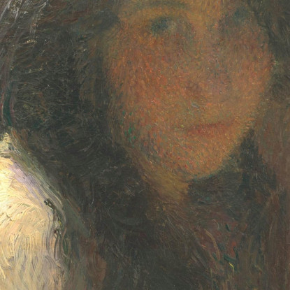 Giovane Donna Che Si Acconcia Olio Su Tela Henri Martin hmt30 quadro stampato su tela