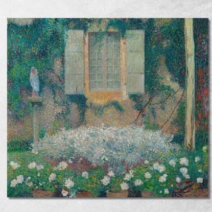 La Finestra Della Cucina Sul Giardino A Marquayrol Henri Martin hmt34 quadro stampato su tela