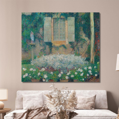 La Finestra Della Cucina Sul Giardino A Marquayrol Henri Martin hmt34 quadro stampato su tela