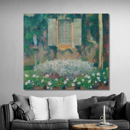 La Finestra Della Cucina Sul Giardino A Marquayrol Henri Martin hmt34 quadro stampato su tela