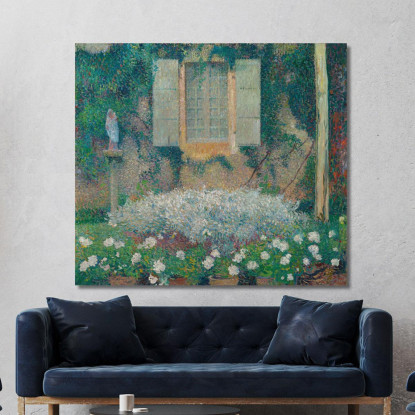 La Finestra Della Cucina Sul Giardino A Marquayrol Henri Martin hmt34 quadro stampato su tela