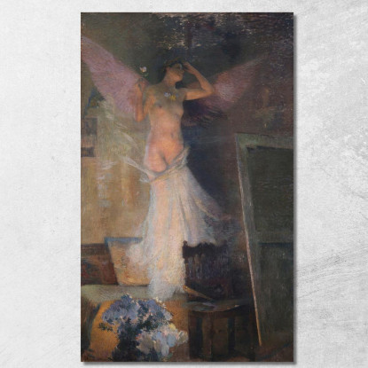 La Musa Del Pittore Henri Martin hmt36 quadro stampato su tela