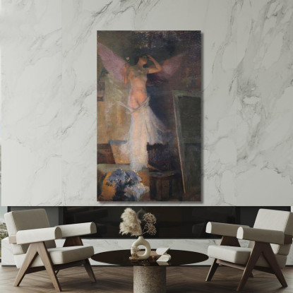 La Musa Del Pittore Henri Martin hmt36 quadro stampato su tela