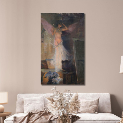 La Musa Del Pittore Henri Martin hmt36 quadro stampato su tela