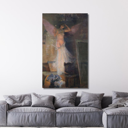 La Musa Del Pittore Henri Martin hmt36 quadro stampato su tela