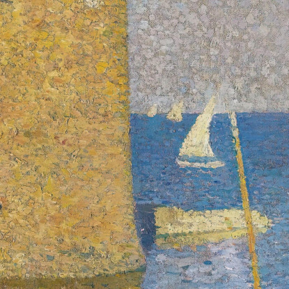 La Torre Di Collioure Al Chiaro Di Luna Henri Martin hmt38 quadro stampato su tela
