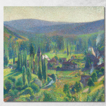 La Valle Del Vert A Labastide-Du-Vert Henri Martin hmt41 quadro stampato su tela