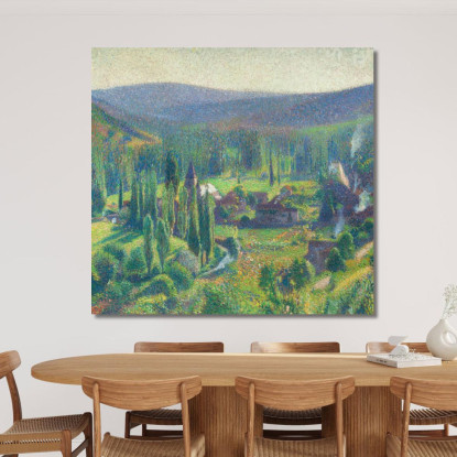 La Valle Del Vert A Labastide-Du-Vert Henri Martin hmt41 quadro stampato su tela
