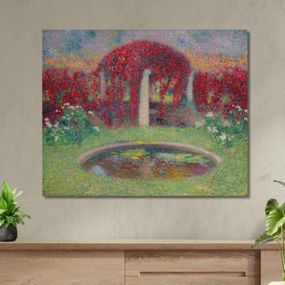Il Bacino E Il Pergolato Henri Martin hmt47 quadro stampato su tela