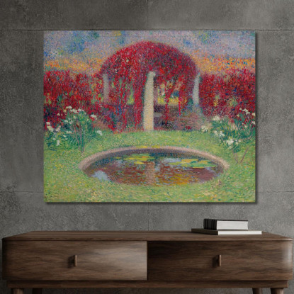 Il Bacino E Il Pergolato Henri Martin hmt47 quadro stampato su tela