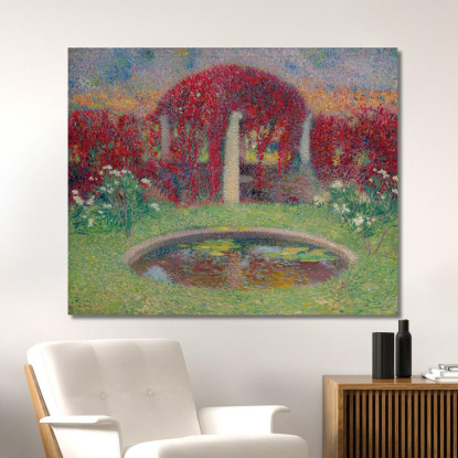 Il Bacino E Il Pergolato Henri Martin hmt47 quadro stampato su tela