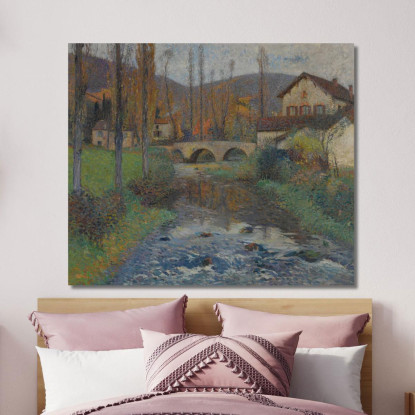 Il Ponte Di Labastide-Du-Vert Henri Martin hmt50 quadro stampato su tela