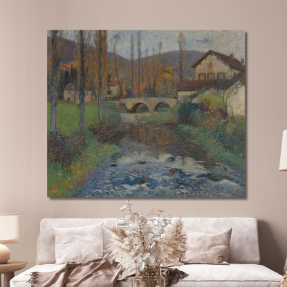 Il Ponte Di Labastide-Du-Vert Henri Martin hmt50 quadro stampato su tela