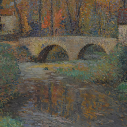 Il Ponte Di Labastide-Du-Vert Henri Martin hmt50 quadro stampato su tela