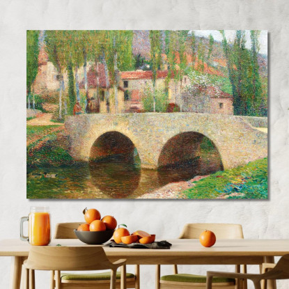 Il Ponte A Labastide-Du-Vert Henri Martin hmt51 quadro stampato su tela