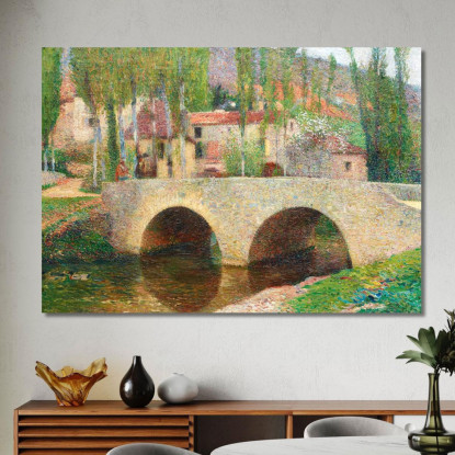 Il Ponte A Labastide-Du-Vert Henri Martin hmt51 quadro stampato su tela
