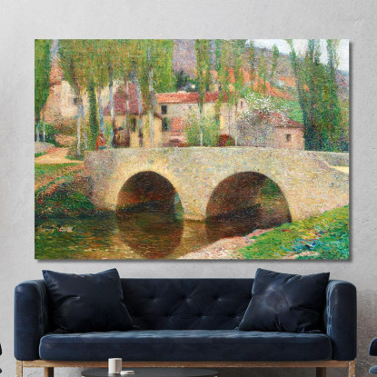 Il Ponte A Labastide-Du-Vert Henri Martin hmt51 quadro stampato su tela