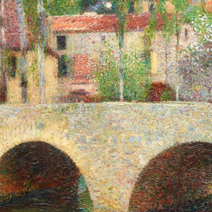 Il Ponte A Labastide-Du-Vert Henri Martin hmt51 quadro stampato su tela