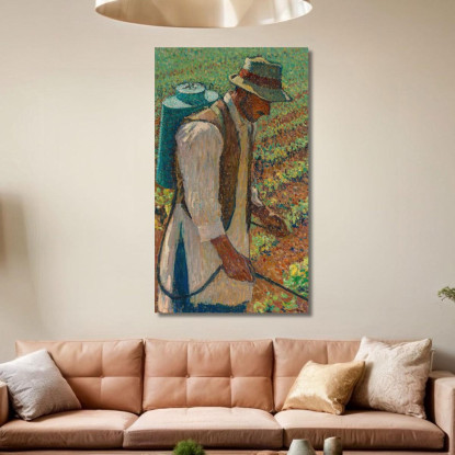 Il Solfatatore - Studio Per Le Sulfatage Henri Martin hmt52 quadro stampato su tela