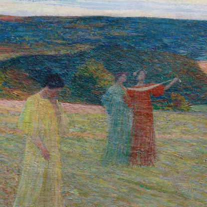 Le Tre Muse Henri Martin hmt56 quadro stampato su tela