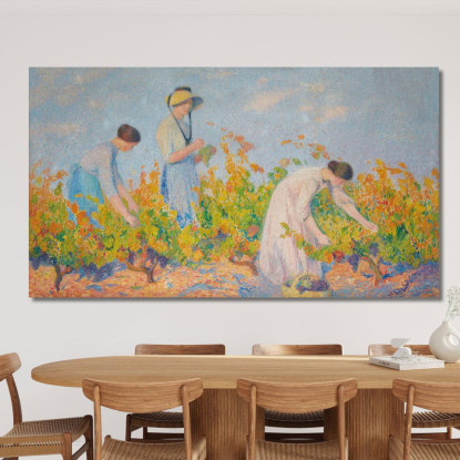 Le Vendemmiatrici Henri Martin hmt57 quadro stampato su tela
