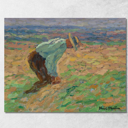 Legatore Di Covoni - Studio Per La Moisson Uno Dei Quattro Pannelli Del Grande Decoro Del Consiglio Di Stato Di Parigi Henri Ma