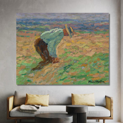 Legatore Di Covoni - Studio Per La Moisson Uno Dei Quattro Pannelli Del Grande Decoro Del Consiglio Di Stato Di Parigi Henri Ma