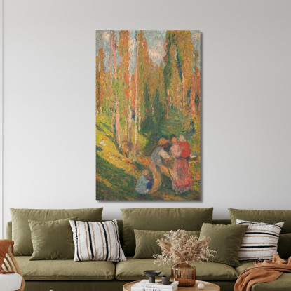 L'Estate - Scena Campestre Henri Martin hmt65 quadro stampato su tela