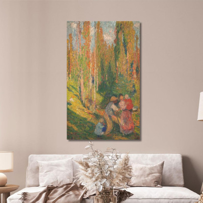 L'Estate - Scena Campestre Henri Martin hmt65 quadro stampato su tela