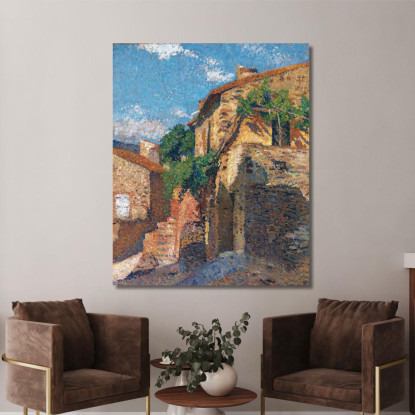 Case A Collioure Henri Martin hmt66 quadro stampato su tela