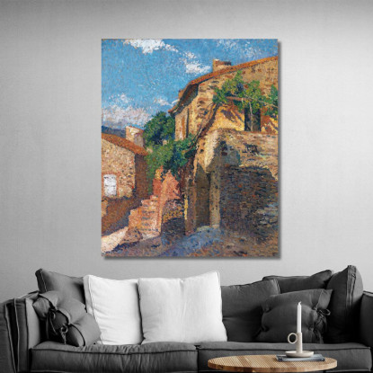 Case A Collioure Henri Martin hmt66 quadro stampato su tela