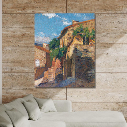 Case A Collioure Henri Martin hmt66 quadro stampato su tela