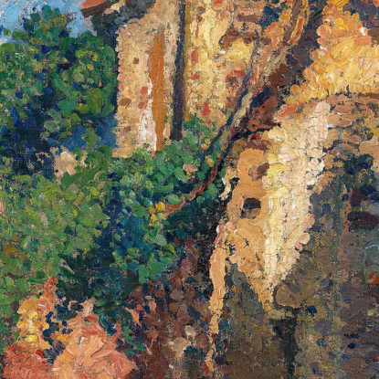 Case A Collioure Henri Martin hmt66 quadro stampato su tela