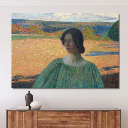 Meditazione Henri Martin hmt68 quadro stampato su tela