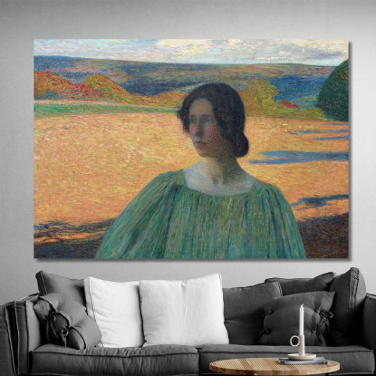 Meditazione Henri Martin hmt68 quadro stampato su tela