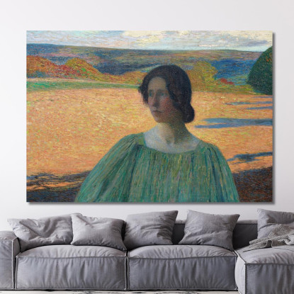 Meditazione Henri Martin hmt68 quadro stampato su tela