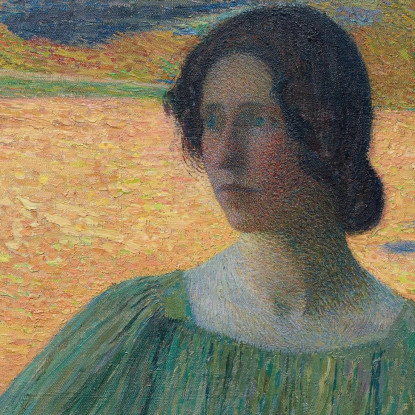 Meditazione Henri Martin hmt68 quadro stampato su tela